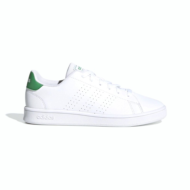 Scarpe Adidas Advantage bianche/verdi bambini