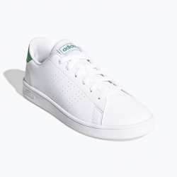 Scarpe Adidas Advantage bianche/verdi bambini