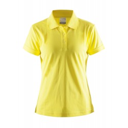 Craft Polo Shirt Pique Classic gialla donna