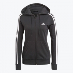 Adidas Sweat Ess Fr T 3-Str Fz black donna