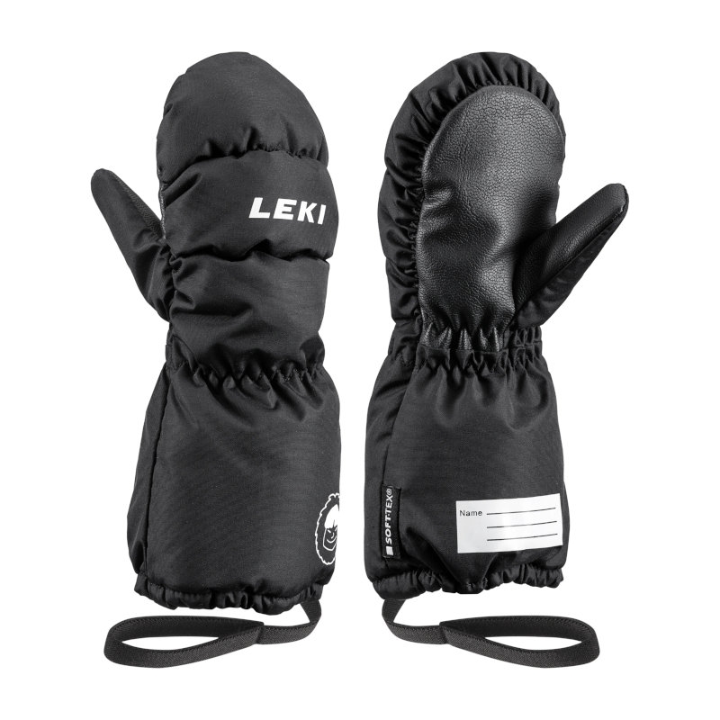 Leki Little Eskimo Mitt Long ski gloves black kids