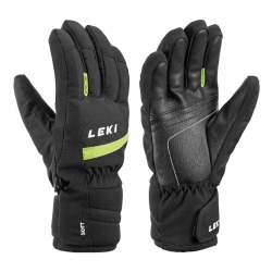Max ski gloves black / lime...