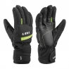Leki Max ski gloves black / lime kids
