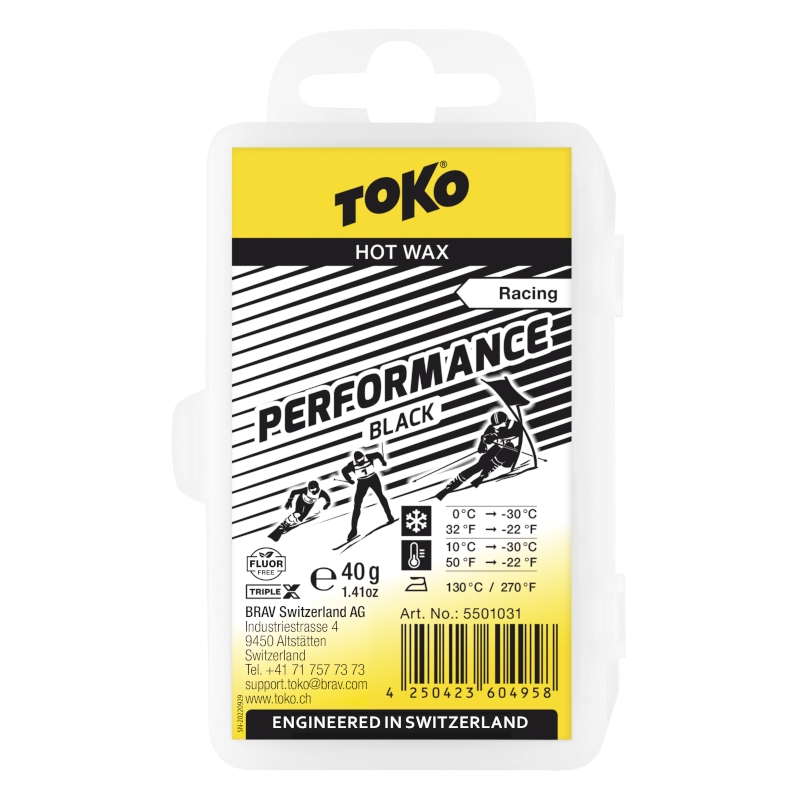 Toko Performance Hot Wax black 40 g | paraffina solida