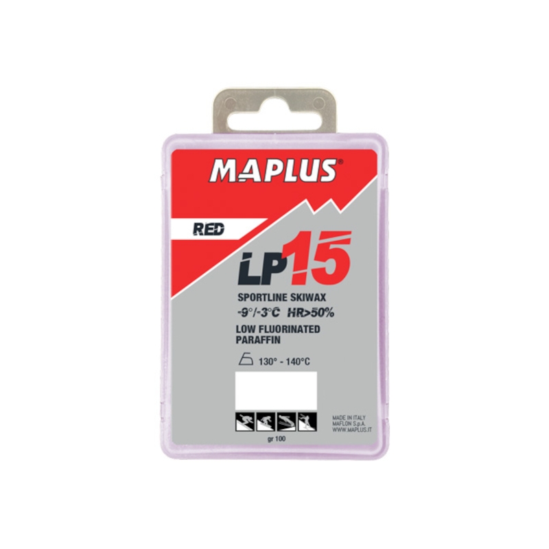 Maplus LP15 red 100g, paraffina per sci e snowboard