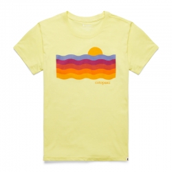 Cotopaxi Disco Wave Organic T-Shirt lemon donna