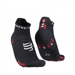 Compressport Pro Racing Socks V4.0 Run Low black/red | calze running