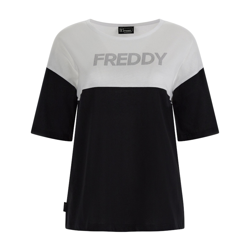 Freddy T-Shirt con spalle in contrasto NW donna