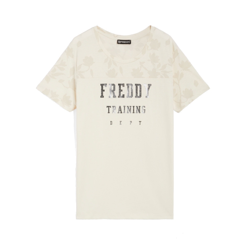 Freddy T-Shirt stampa floreale WFLO59 donna| t-shirt cotone