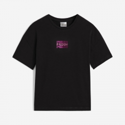 Freddy T-shirt oversize con logo specchiato 001 bambina