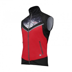 KV+ Premium Vest black / red / white unisex | gilet sci di fondo