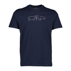 CMP T-shirt stretch in cotone con logo uomo - col. 17NL